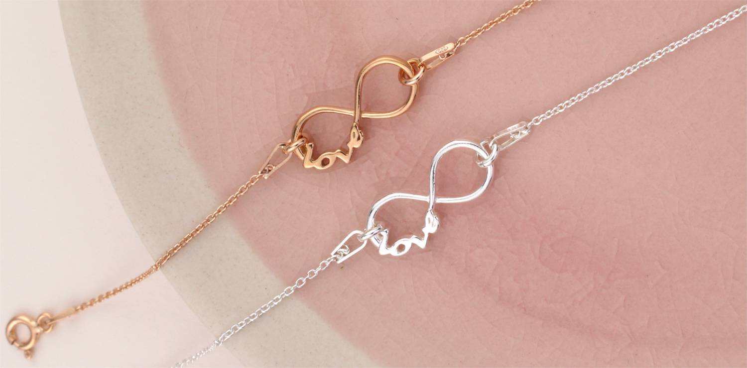 Infinity jewelry - symbol of eternal love