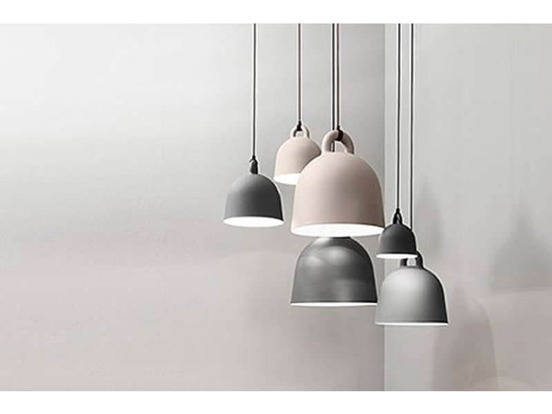 Normann Copenhagen Bell Small hanging lamp grey - LIVING AND CO.