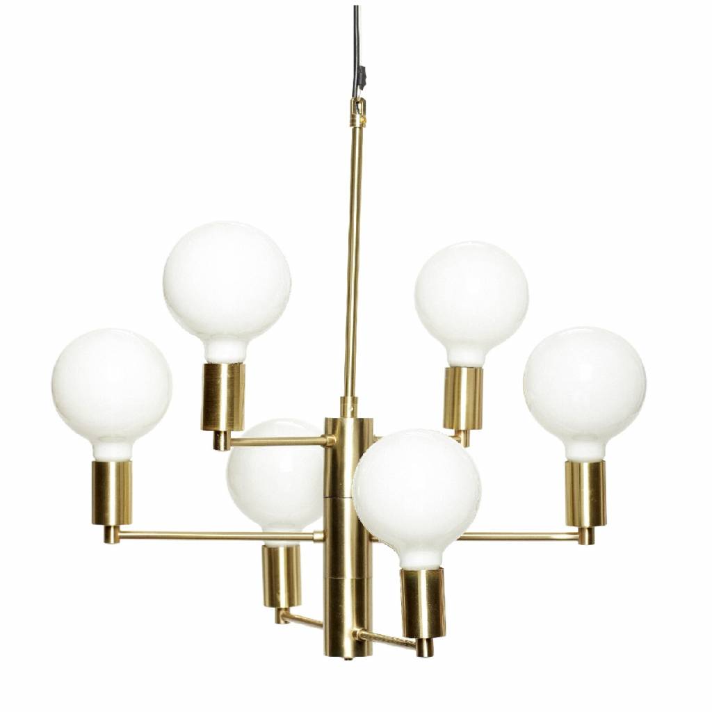 Hübsch Hanging Lamp Brass 57xh59cm Living And Co Hubsch Hanging Lamp Brass 57xh59cm