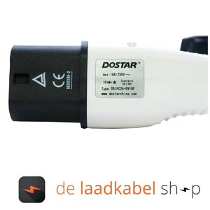 DOSTAR Type 2 male stekker 16A - laadpuntzijde