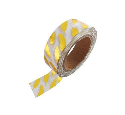Masking Tape - Gold Feathers