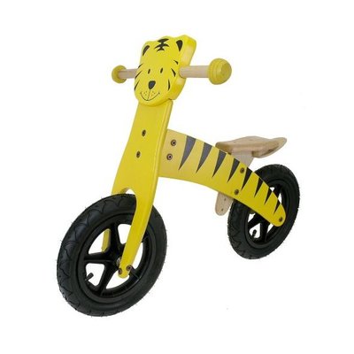 Houten loopfiets Tjiger 12"