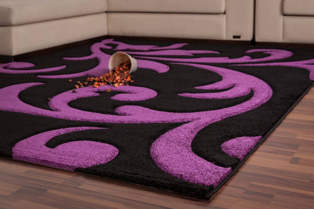 Df0062017 273 Black Purple Carpet D F Df0062017 273 Black Purple Carpet