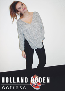 Holland Roden with Mipacha Shoes