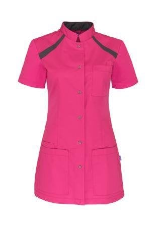 De Berkel Dames Jasje Tula Roze-donkergrijs - Zorgkleding.nl