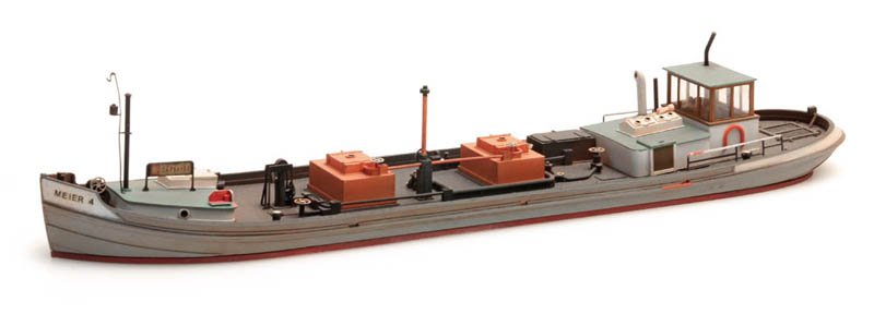 Kanaaltankboot - resin bouwpakket - 1:87