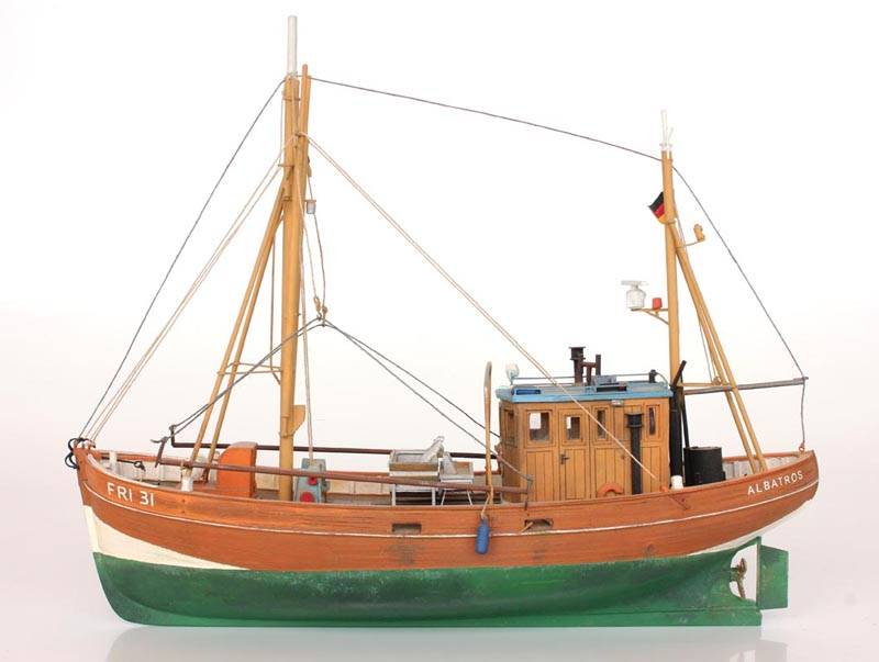Garnalenkotter volromp - resin bouwpakket - 1:87