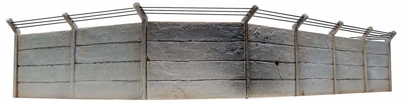 Betonmauer-Set, 1:87, Bausatz aus Resin, unlackiert