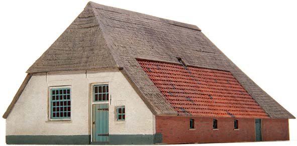 Bauernhof Los Hoes, 1:87, Bausatz aus Resin, unlackiert