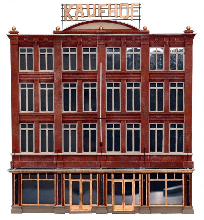 Fassade Kaufhaus, 1:87, Bausatz aus Resin, unlackiert