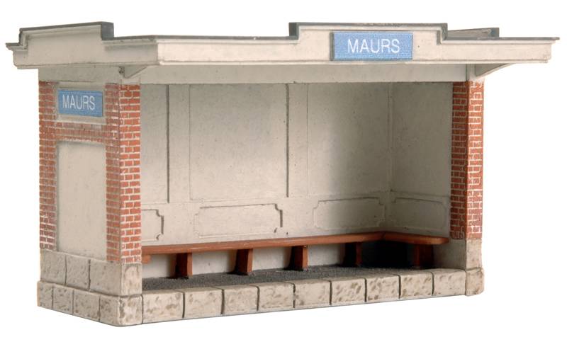 Franse abri, 1:87, bouwpakket uit resin, ongeverfd