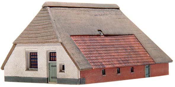 Bauernhof Los Hoes, 1:160, Bausatz aus Resin, unlackiert
