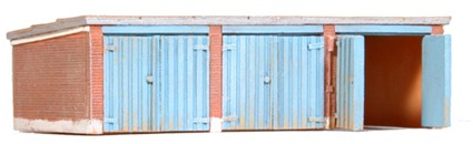 Garages, 1:160, bouwpakket uit resin, ongeverfd