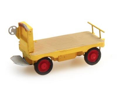 Elektrische Bahnsteigkarre gelb, 1:160, Fertigmodell aus Resin, lackiert