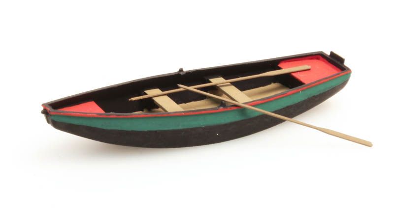 Ruderboot aus Stahl grün