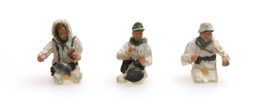 Besatzung Kübelwagen mit Winteruniform, 3 Figuren