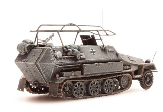 Sd.Kfz 251/3B Funkpanzerwagen, grey, 1:87 resin ready made, painted ...