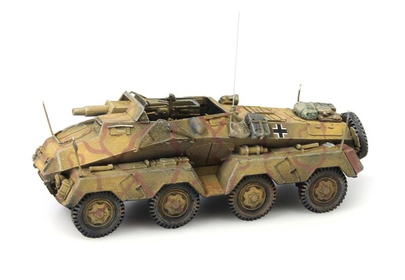 Sd.Kfz. 233 8-Rad 75 dunkelgelb, 1:87 Fertigmodell aus Resin, lackiert