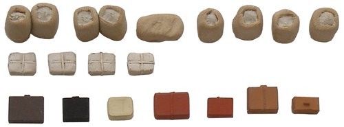 Assorted cargo for railroad transport