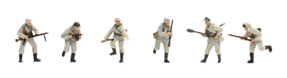 Set 2 Deutsche Infanterie, Winter (6 Figuren)
