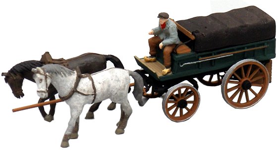 Covered farmer's wagon