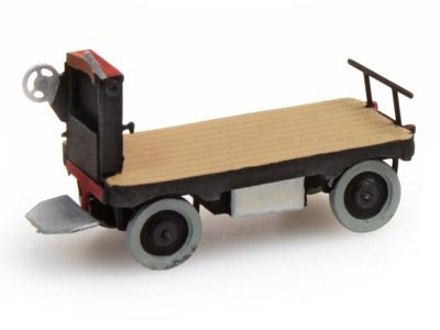 Elektrische Bahnsteigkarre schwarz - 1:160 Fertigmodell