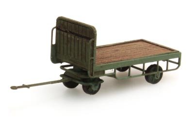 Aanhanger perronkar groen - 1:160 ready-made