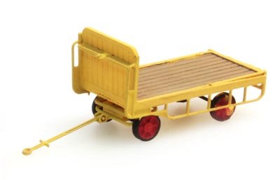 Aanhanger perronkar geel - 1:160 ready-made