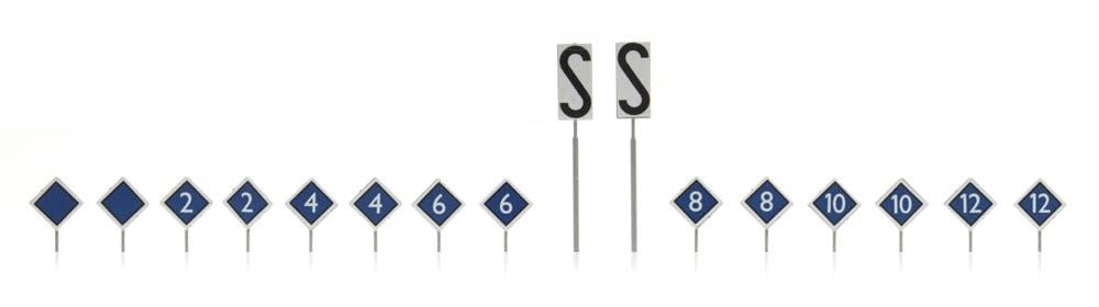 Dutch railway signs platform 16 pieces