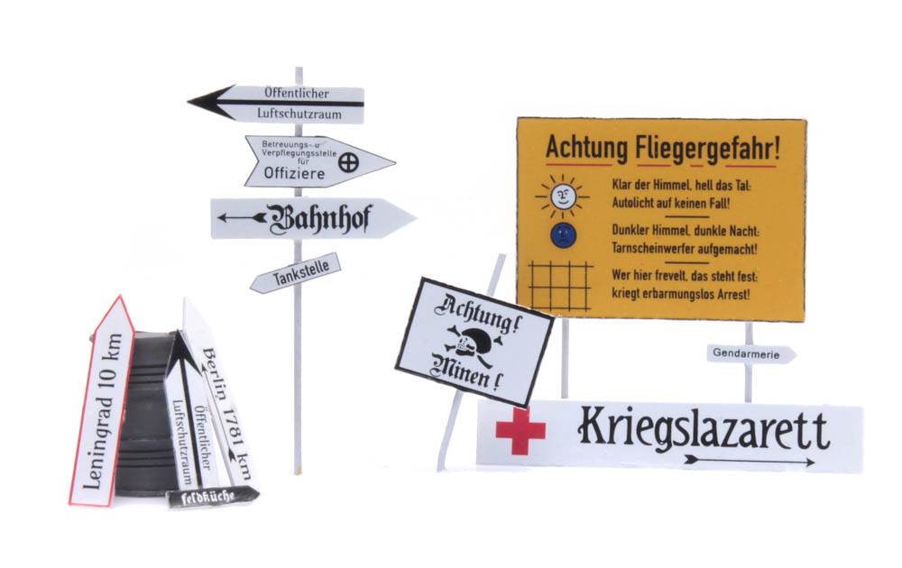 Deutsch Straßenschilder 1940-1945