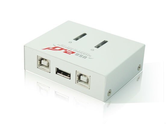 USB Type-A naar USB Type-B Sharing Switch – Wit