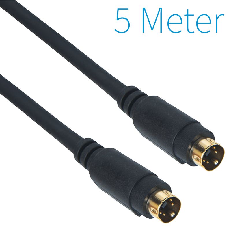 S-Video Kabel Male - Male 5 Meter