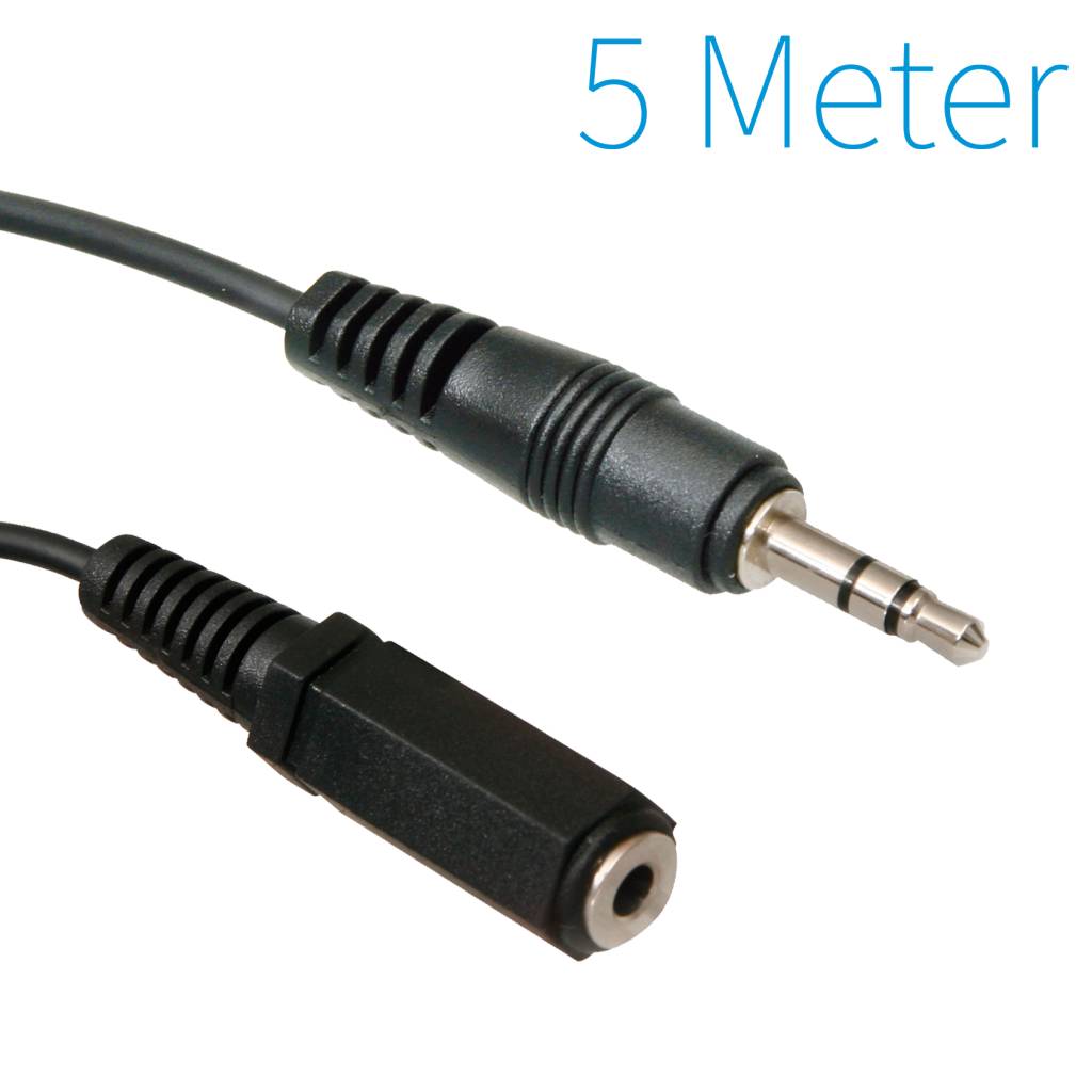 3,5mm Jack Verlengkabel 5 Meter