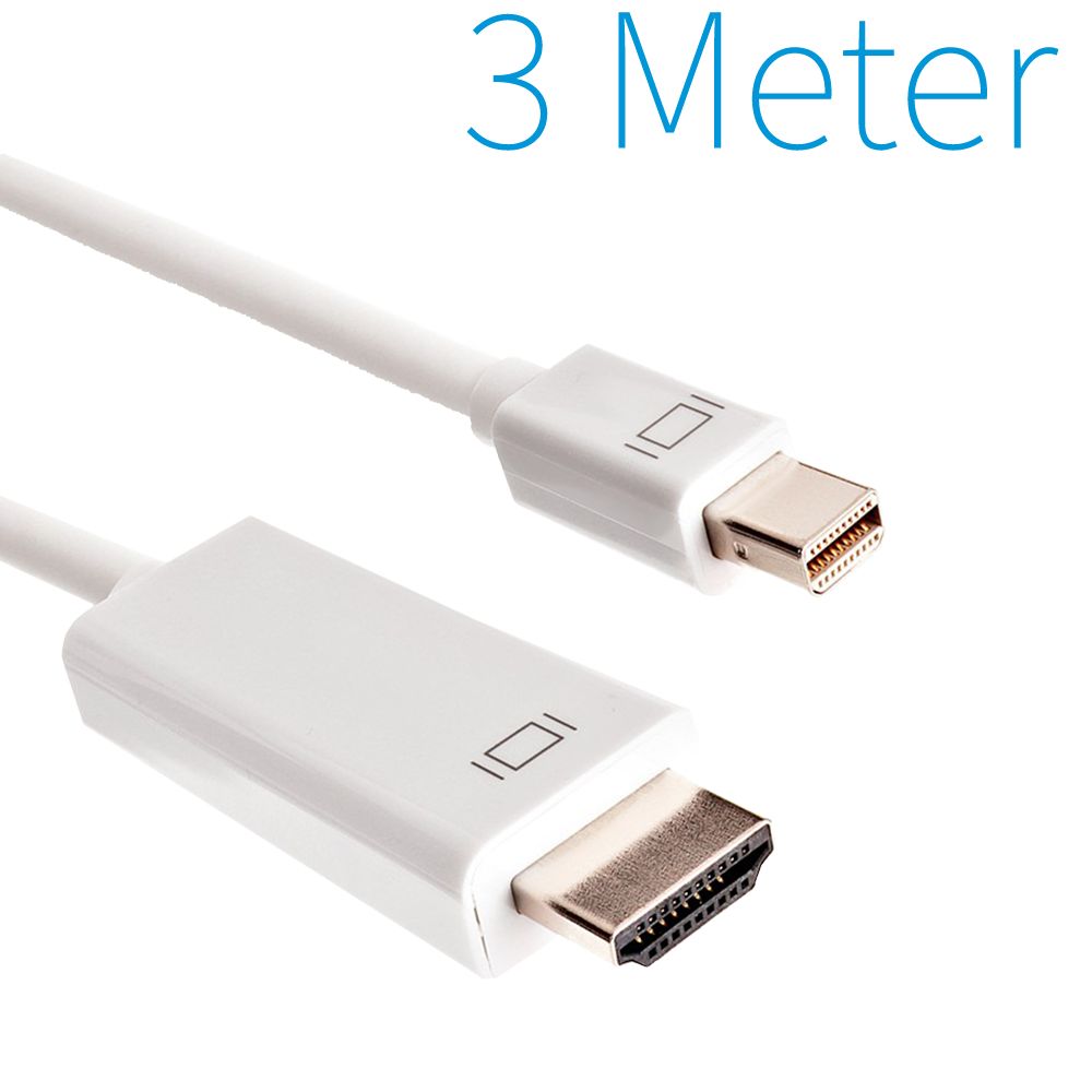 Dolphix Mini Display Port Naar HDMI Kabel 3 Meter