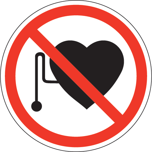 Let op als je een pacemaker hebt!