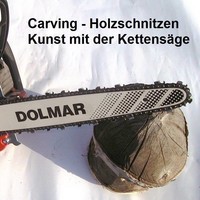 Carving-Holzschnitzen Kunst mit Kettensägen