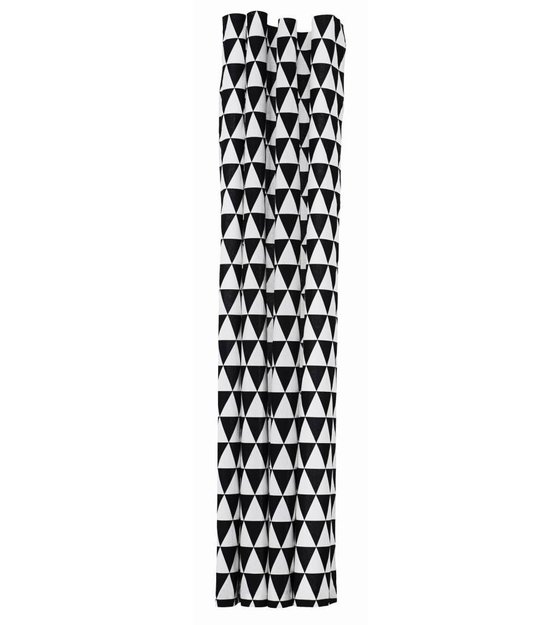 Ferm Living Douchegordijn Triangle zwart/wit katoen waterproof ... Ferm Living Douchegordijn Triangle zwart/wit katoen waterproof ...