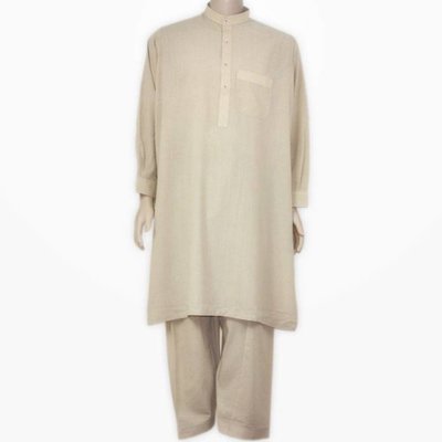 Salwar Kameez Herren - Cremebeige