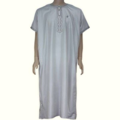 Galabiya Half Sleeve in Grey
