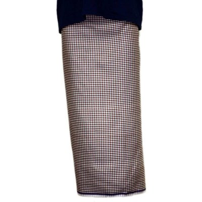 Dhoti -Traditionelles Beinkleid - Braun kariert