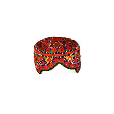 Bunte Sindhi Mütze mit Stickerei / Gr. M