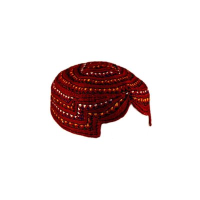 Bunte Sindhi Mütze mit Stickerei / Gr. S
