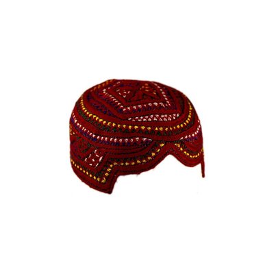 Bunte Sindhi Mütze mit Stickerei