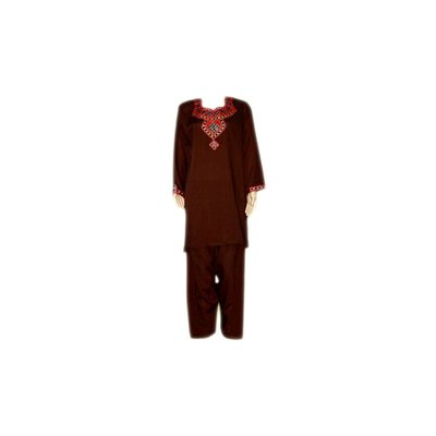 Salwar Kameez Ladies - Mirror Design Dark Brown