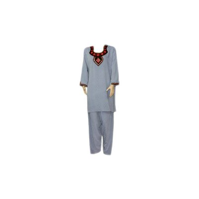 Salwar Kameez Ladies - Mirror Design Blue Grey