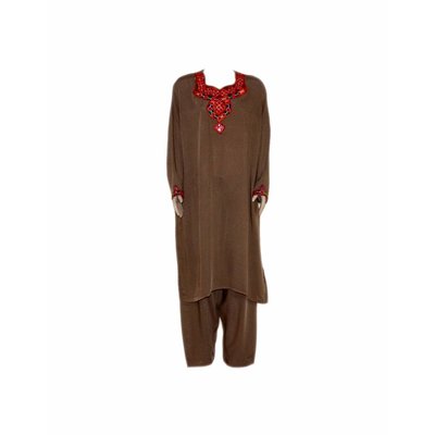 Jabador, Takem für Damen - Braun Sindhi Style