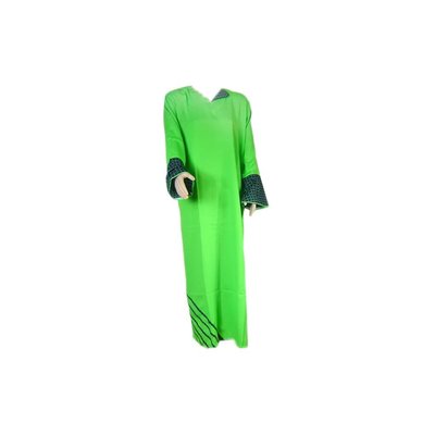 Arabischer Jilbab-Kaftan in Grün mit Applikation