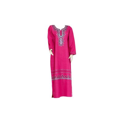 Djellaba Kaftan für Damen in Pink mit Stickerei