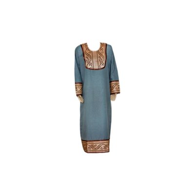 Jilbab kaftan for ladies with applications - Grey