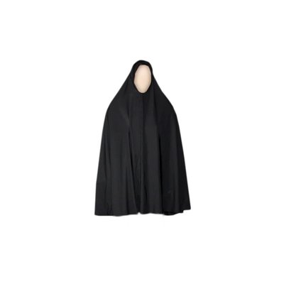 Big khimar hijab in black - Stretchy
